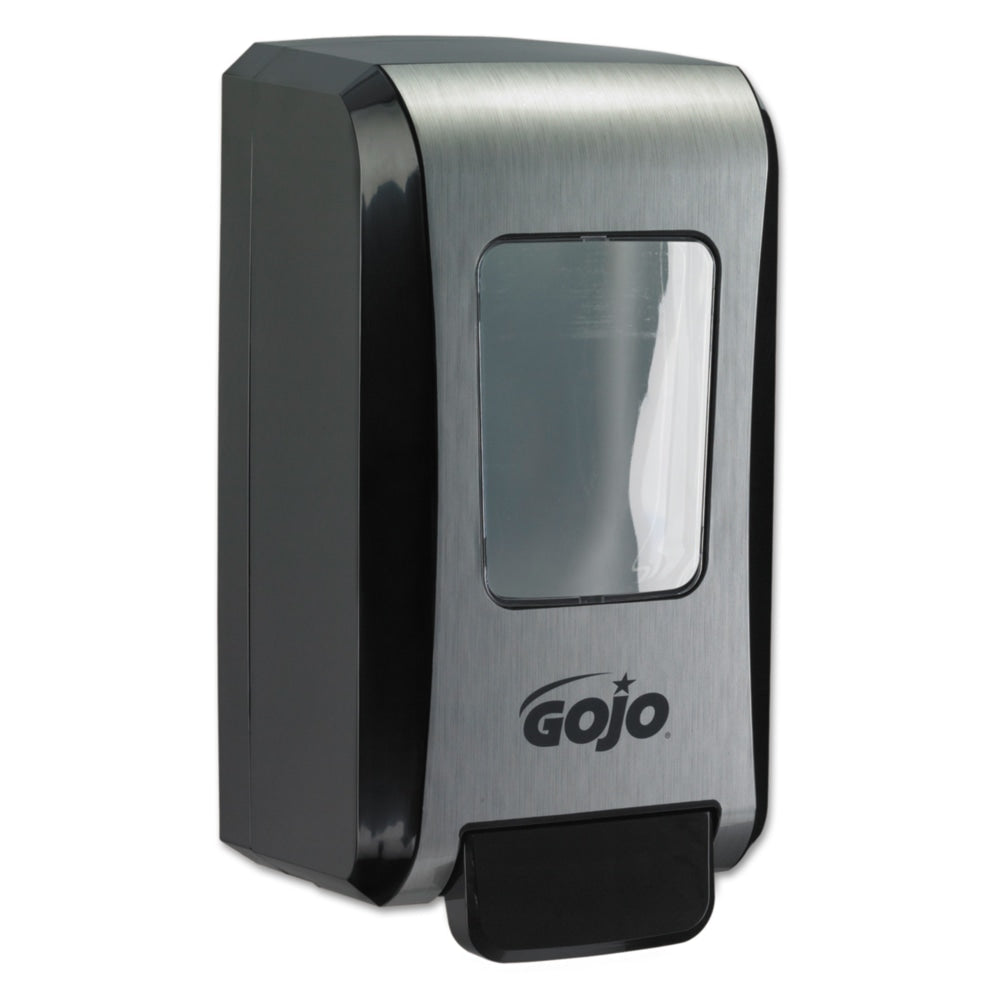 GOJO FMX-20 Soap Dispenser, 2000 mL, 11-3/4inH x 6-1/2inW x 4-3/4inD, Black/Chrome