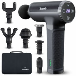 Treblab Turonic GM5 Handheld Massage Gun  Deep Tissue Percussion Massager for Muscle Relaxation  Whole Body Percussion Massager  Black