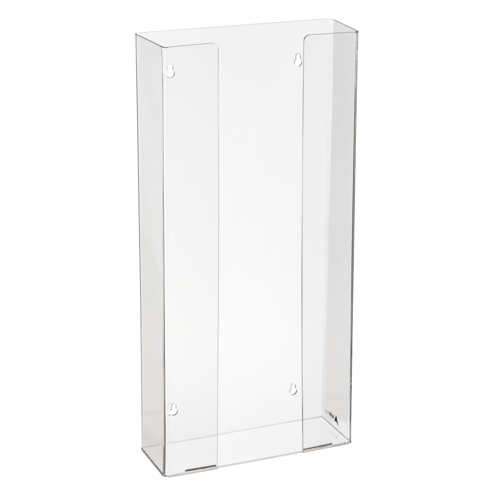 Alpine AdirMed Quad Box Capacity Acrylic Glove Dispensers, 21-1/8inH x 10-1/4inW x 3-1/2inD, Clear