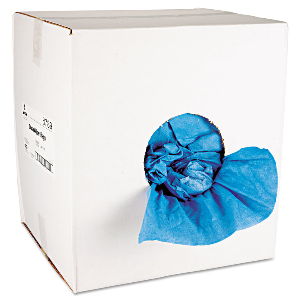 Chicopee VeraClean Critical Cleaning Wipes, Creped Texture, Crumple, 1-Ply, 14 x 14, Unscented, Blue, 250/Carton