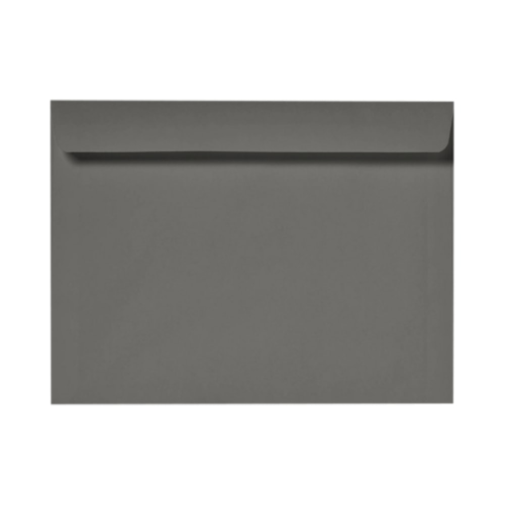 LUX Booklet 6in x 9in Envelopes, Gummed Seal, Smoke Gray, Pack Of 1,000
