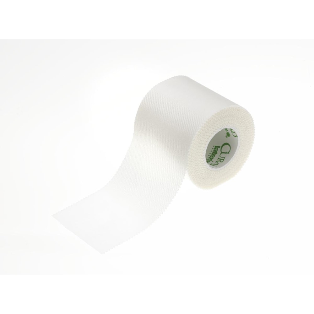 CURAD Cloth Silk Adhesive Tape, 2in x 10 Yd., White, Pack Of 60