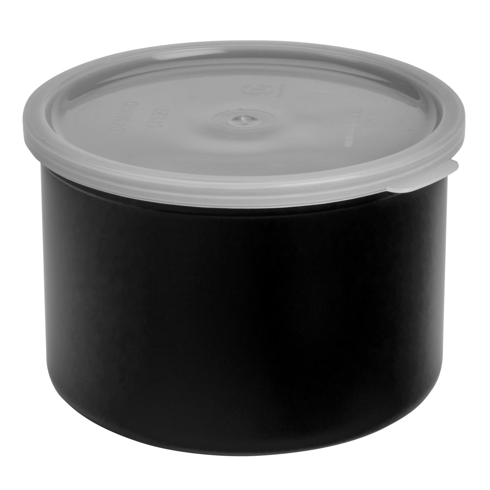 Cambro Deli Crocks, 1.5 Qt, Black, Pack Of 6 Crocks