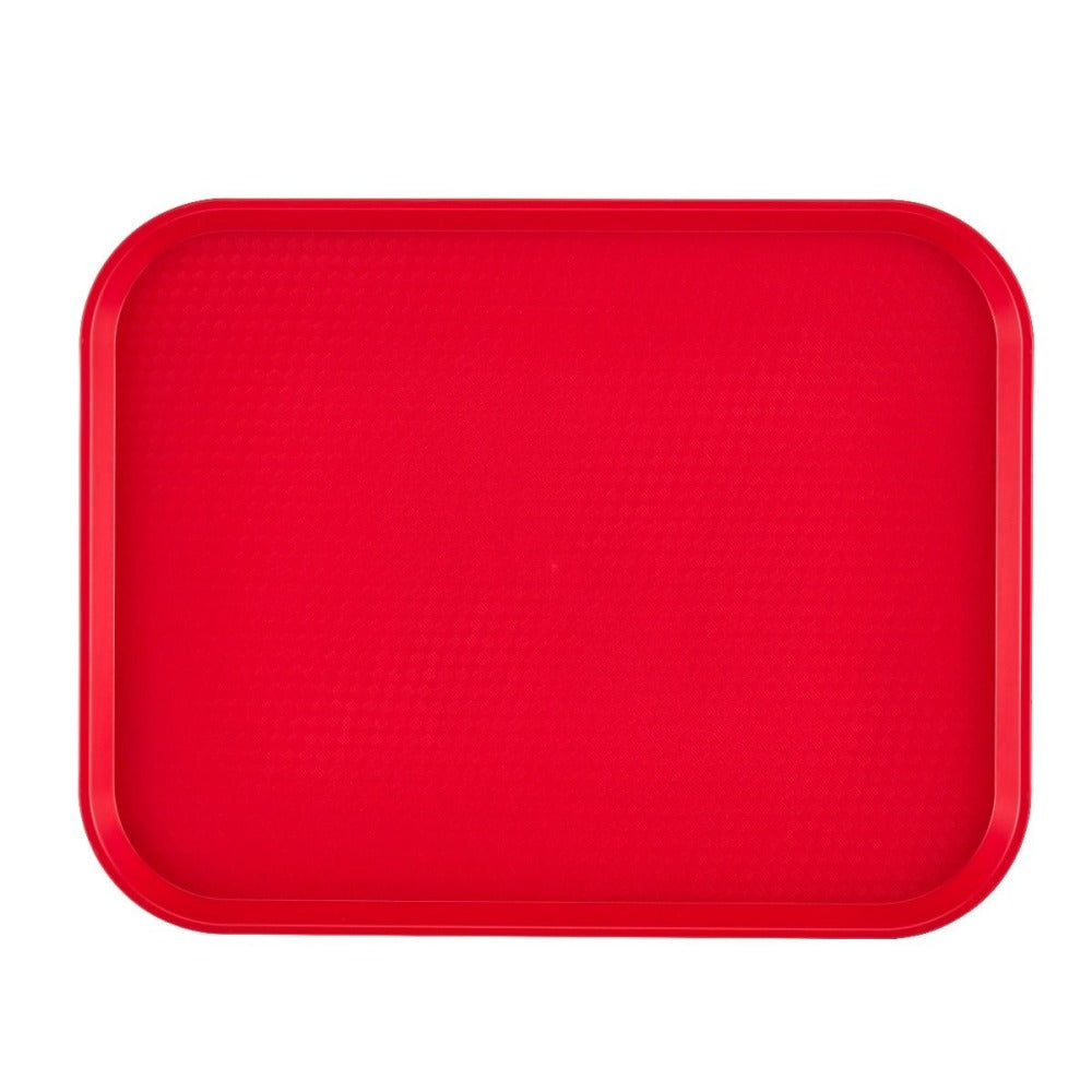 Cambro Fast Food Trays, 10in x 14in, Red, Pack Of 24 Trays