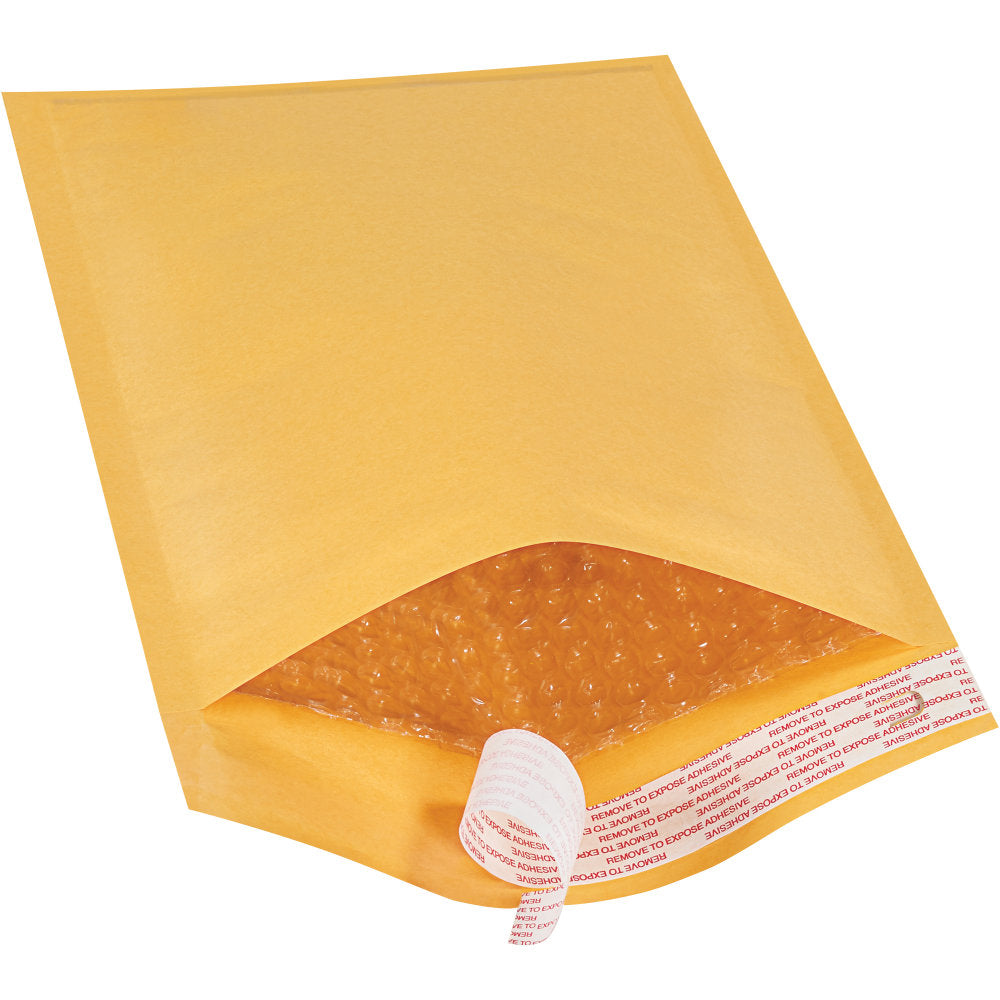 Partners Brand Kraft EZ Open Tear-Tab Bubble Mailers, #1, 7 1/4in x 12in, Pack Of 25