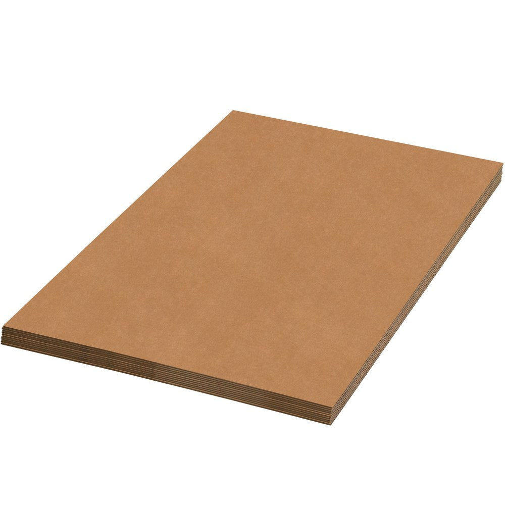 Partners Brand Corrugated Sheets, 30in x 60in, Kraft, Pack Of 5