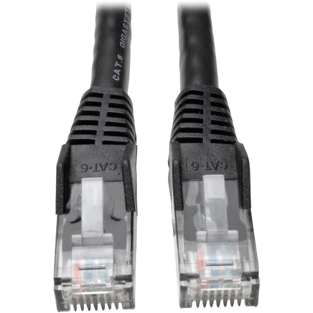 Tripp Lite 3ft Cat6 Gigabit Snagless Molded Patch Cable RJ45 M/M Black 3ft 50 Bulk Pack - 3 ft Category 6 Network Cable  - N201003BK50BP