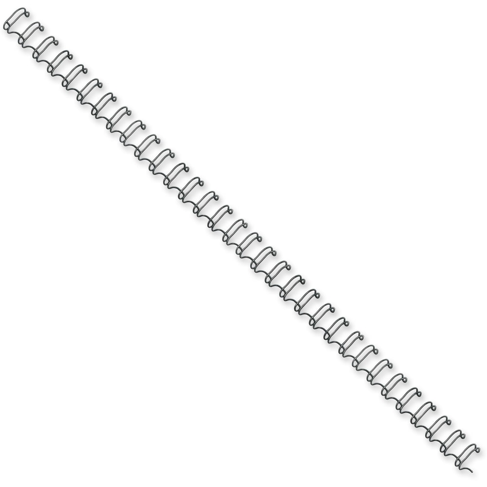 Fellowes Wire Binding Combs, 0.4in Hx 11in W x 0.4in D, 80 Sheet Capacity, Black, 25 Per Pack