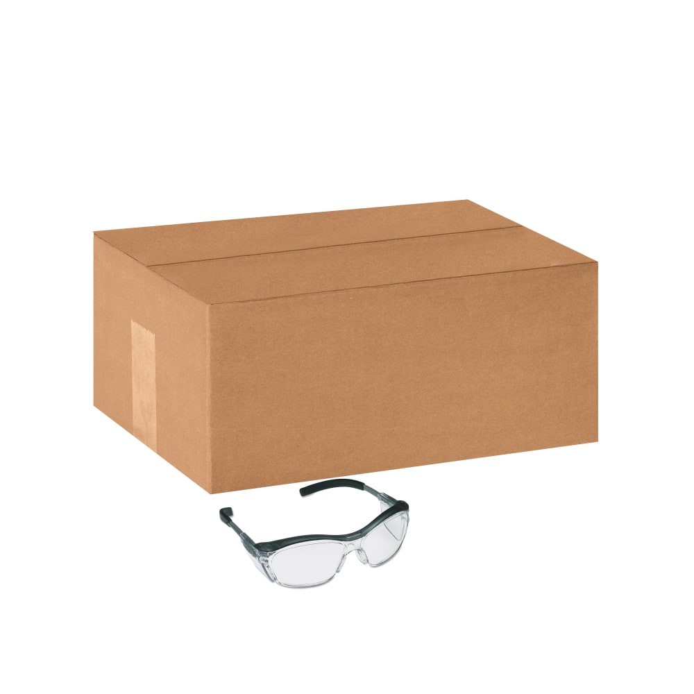 3M Nuvo Anti Fog Hard Coat Safety Eyewear, Clear Lens, Translucent Gray Frame, Case Of 20