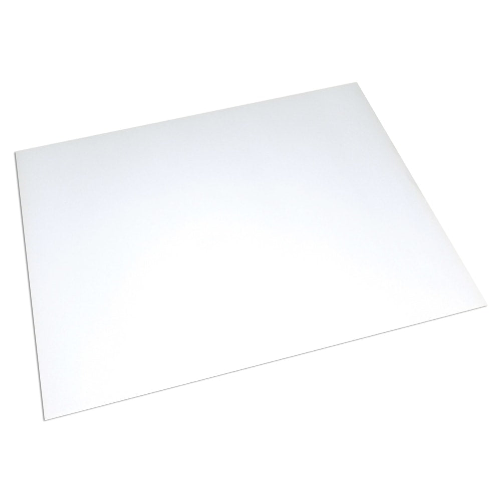 UCreate Poster Board Sheets, 10 pt. Card Stock, 22in x 28in, White, Carton Of 50 Sheets