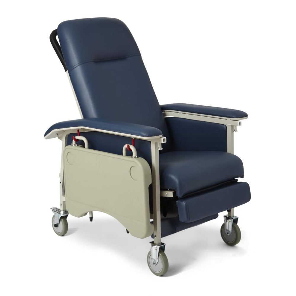 Medline ComfortEZ 3-Position Recliner, Blueridge/Ivory