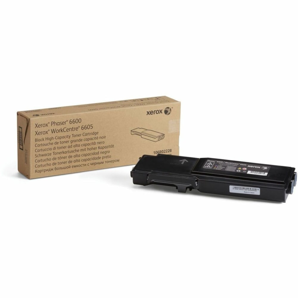 Xerox 6600 Black High Yield Toner Cartridge, 106R02228