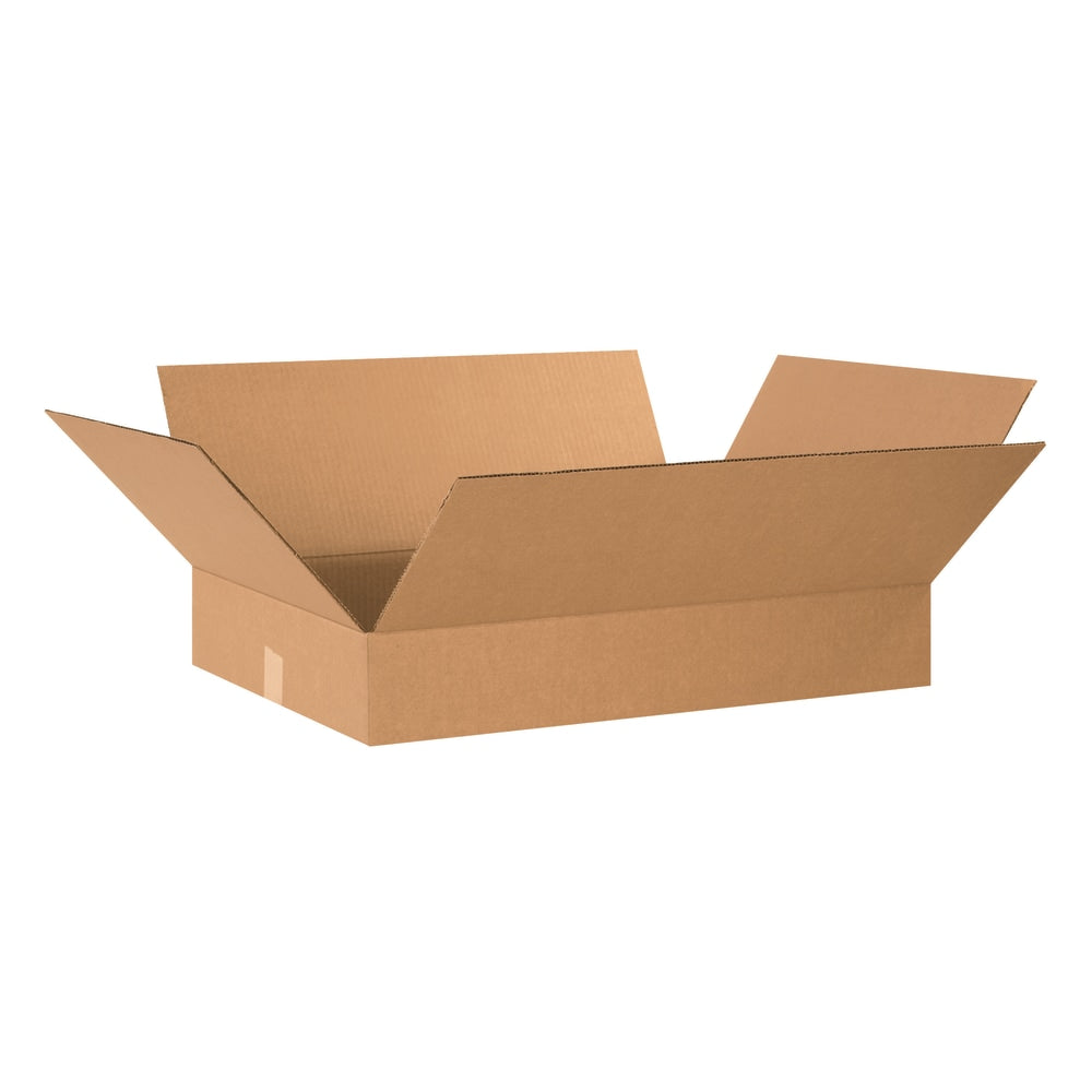 Partners Brand Flat Corrugated Boxes, 24in x 18in x 4in, Kraft, Pack Of 20