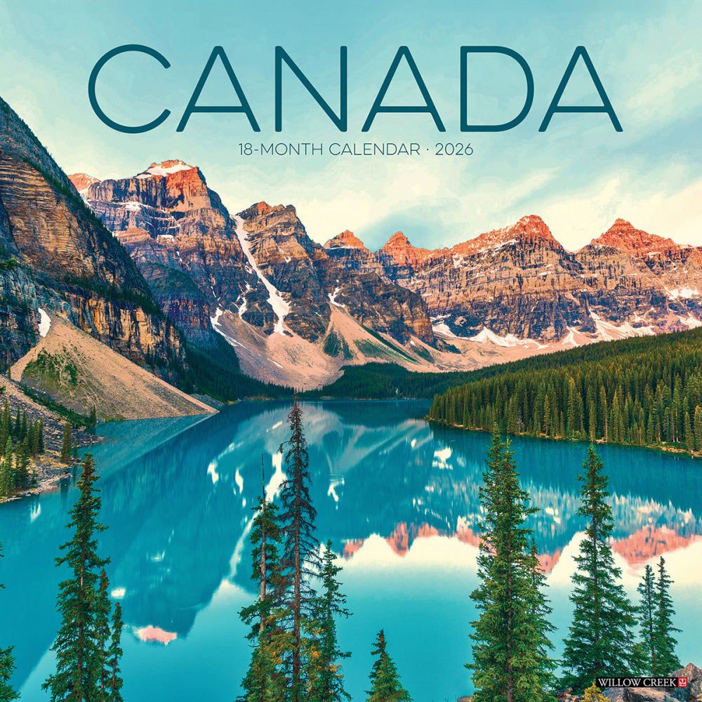 2026 Willow Creek Press Art & Design Monthly Wall Calendar, 12in x 12in, Canada, January To December, 55694