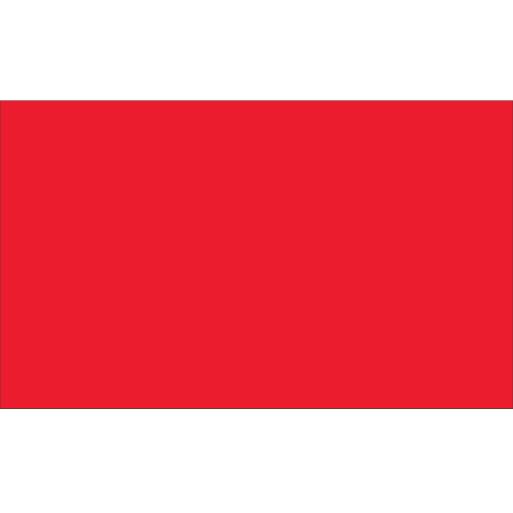 Tape Logic WriteOn Inventory Labels, DL632G, Rectangle, 5in x 3in, Fluorescent Red, Roll Of 500