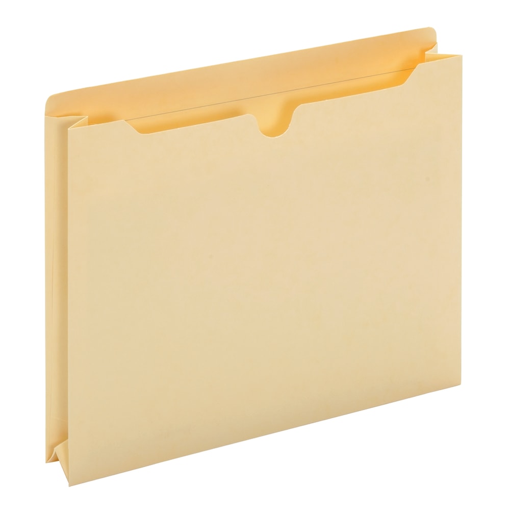 Office Depot Brand Manila Double-Top File Jackets, 2in Expansion, Letter Size, Box Of 50