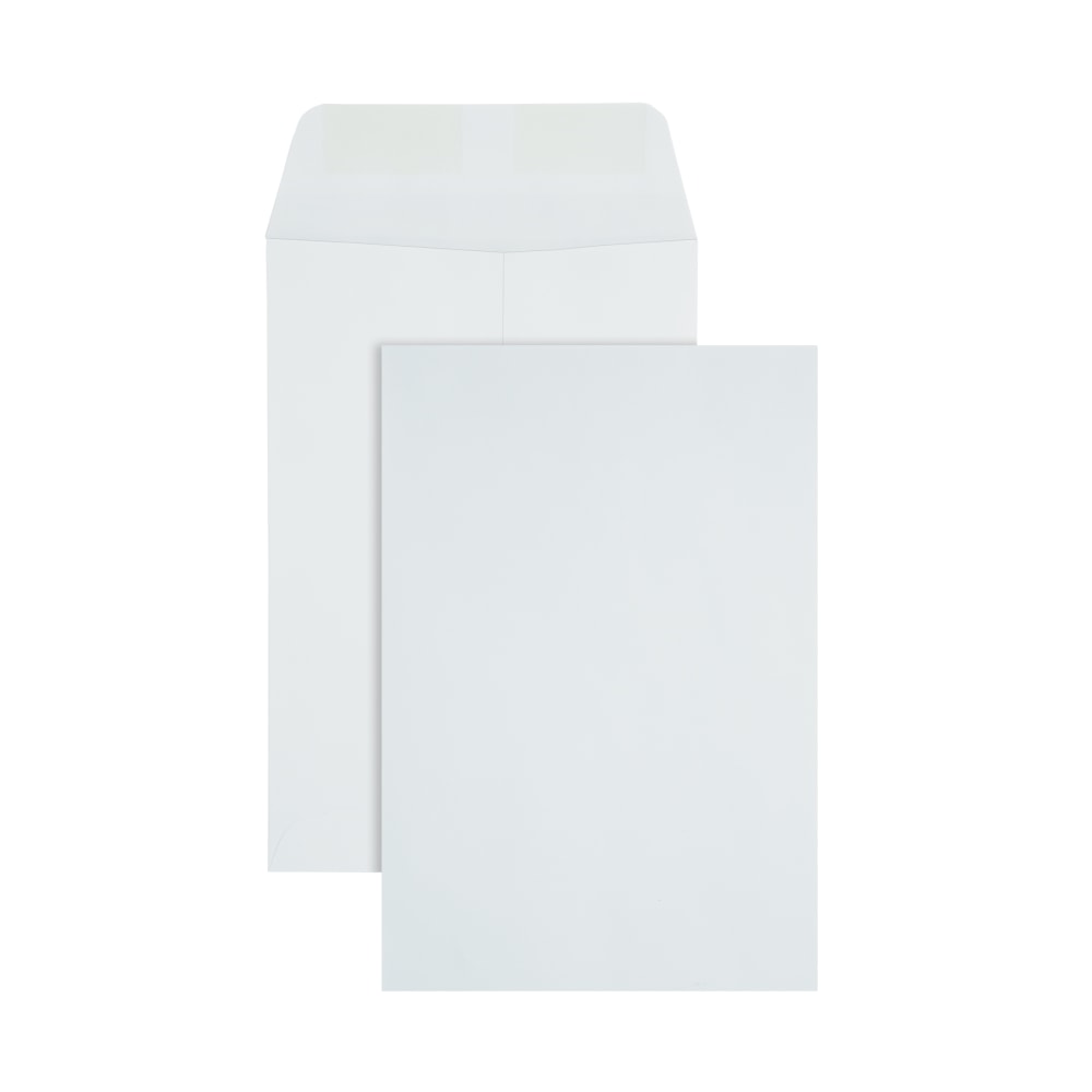 Office Depot Brand  6-1/2in x 9-1/2in Catalog Envelopes, Gummed Seal, White, Box Of 500