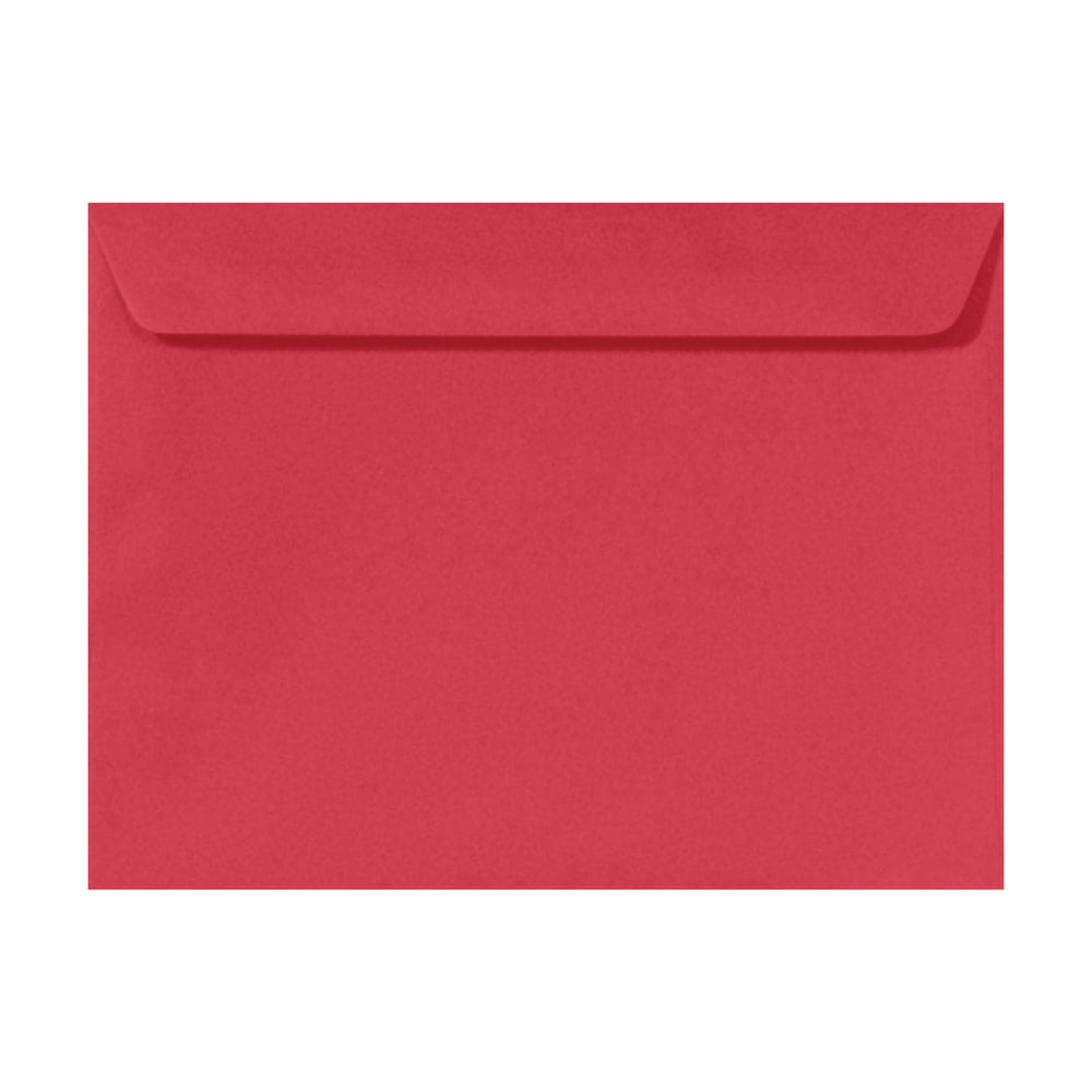 LUX Booklet 9in x 12in Envelopes, Peel & Press Closure, Holiday Red, Pack Of 1,000