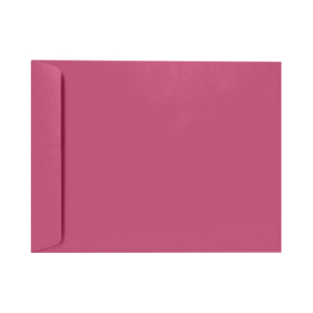 LUX Open-End 9in x 12in Envelopes, Peel & Press Closure, Magenta, Pack Of 500