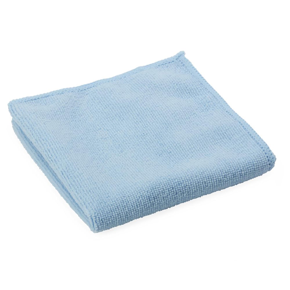 Medline Microfiber Cleaning Cloths, Medium Weight, 12in x 12in, Blue, Pack Of 250