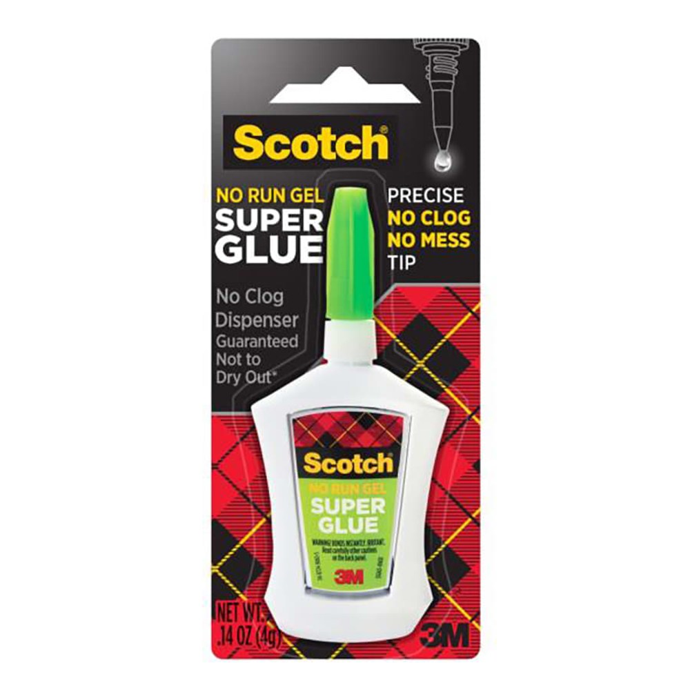 Scotch Super Glue Gel, Precision Applicator, 0.14 Oz.