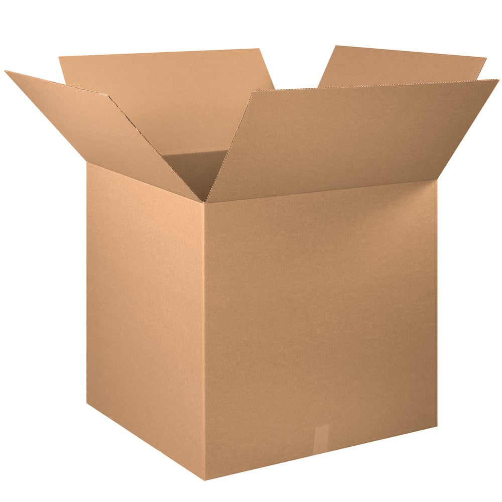 Partners Brand Corrugated Cube Boxes, 30in x 30in x 30in, Kraft, Pack Of 5
