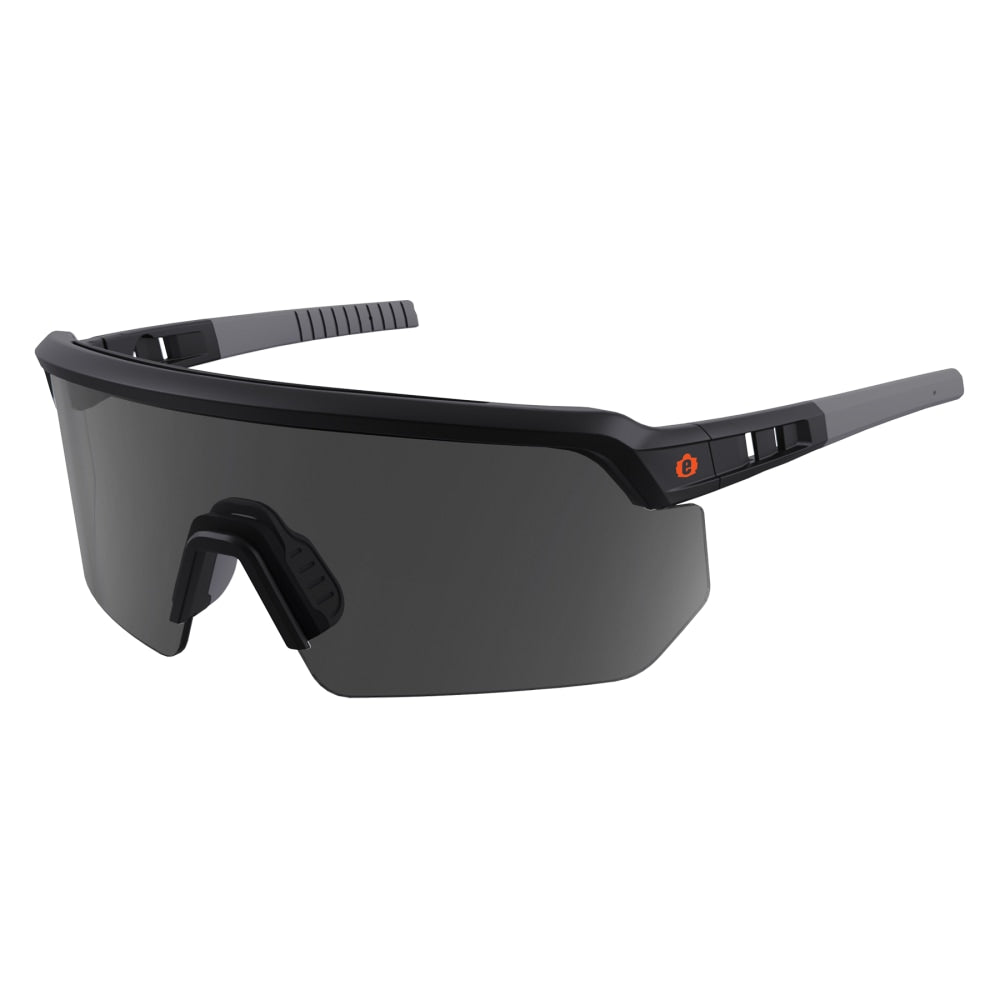 Ergodyne Skullerz AEGIR-AFASPZ Anti-Scratch And Enhanced Anti-Fog Safety Glasses, 1 Size, Matte Black/Smoke Lens