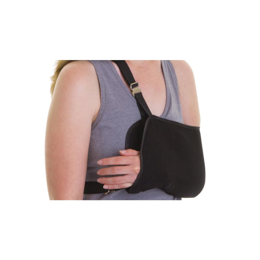 Medline Sling-Style Shoulder Immobilizer With Neck Pad, Large, Blue