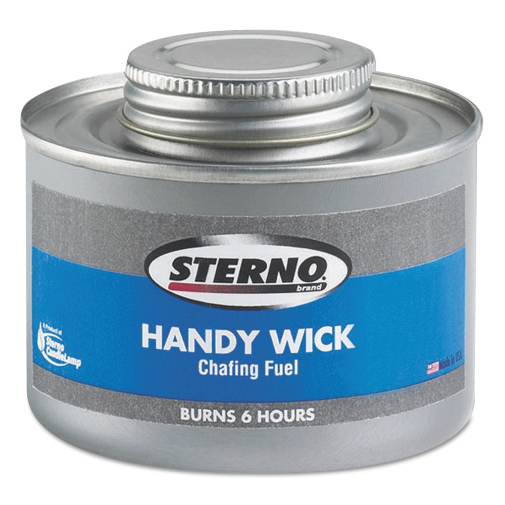 Sterno Handy Wick Chafing Fuel, 6-Hour Burn, Pack Of 24 Cans