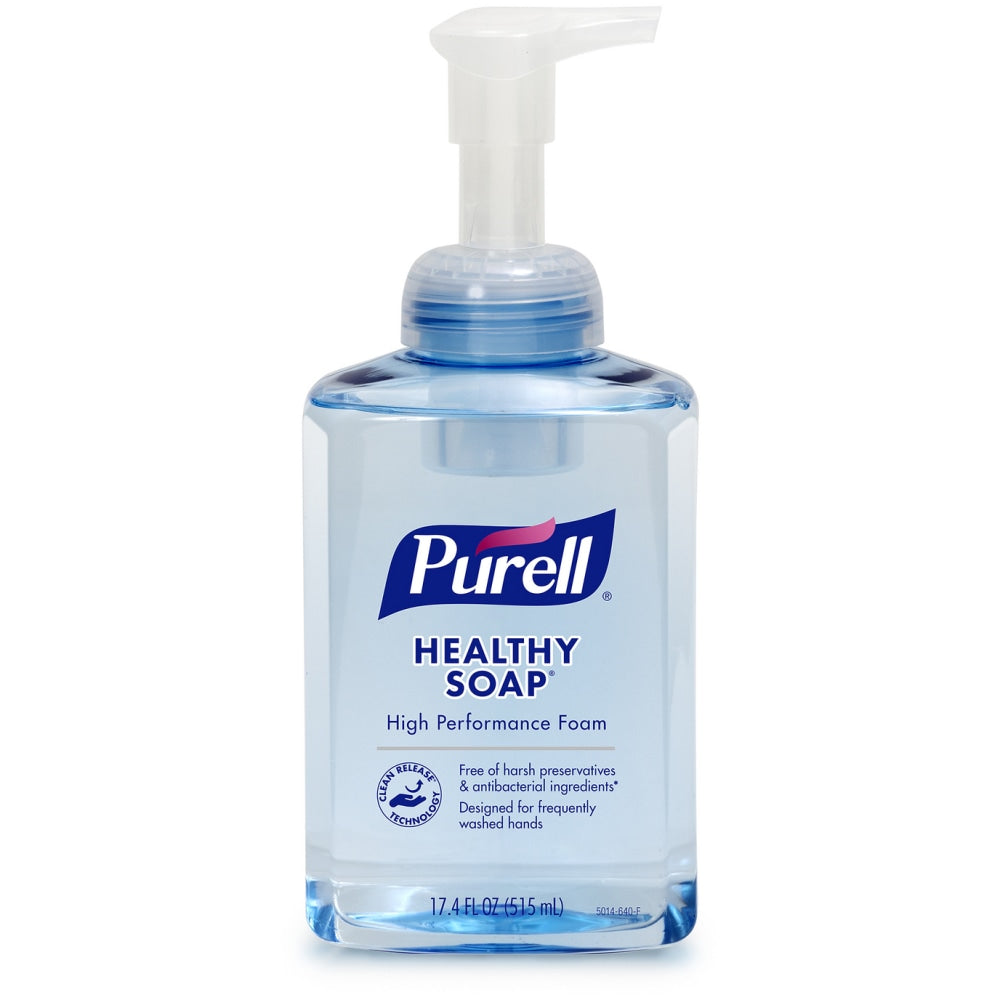 PURELL Brand CRT HEALTHY SOAP High Performance Foam, Fragrance Free, 17.4 oz Pump Bottle