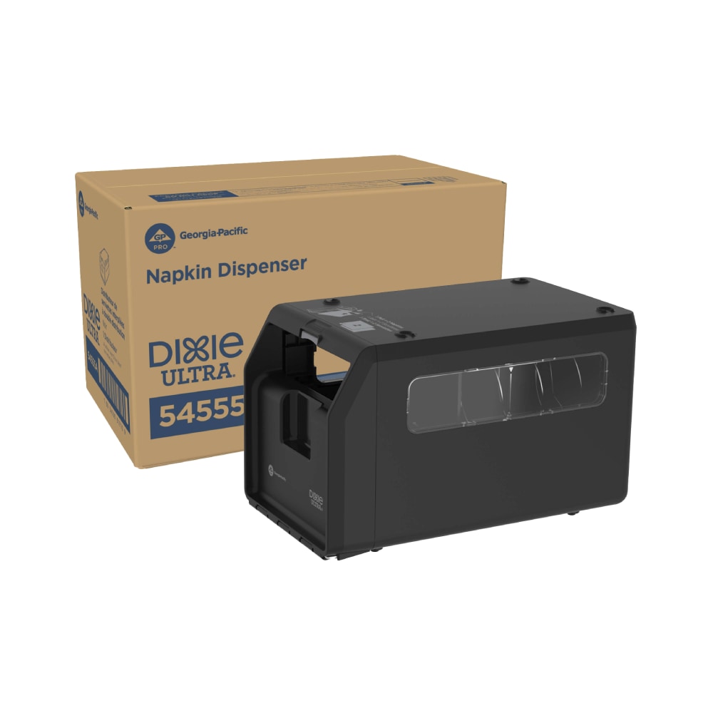 Dixie Ultra Take-Two Napkin Dispenser, 13-15/16in x 8in x 8-1/2in, Black, Total Qty 1