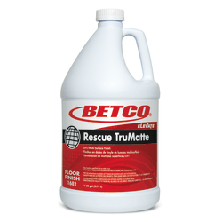Betco Rescue Floor Finish, TruMatte, 128 Oz Bottle, Case Of 4