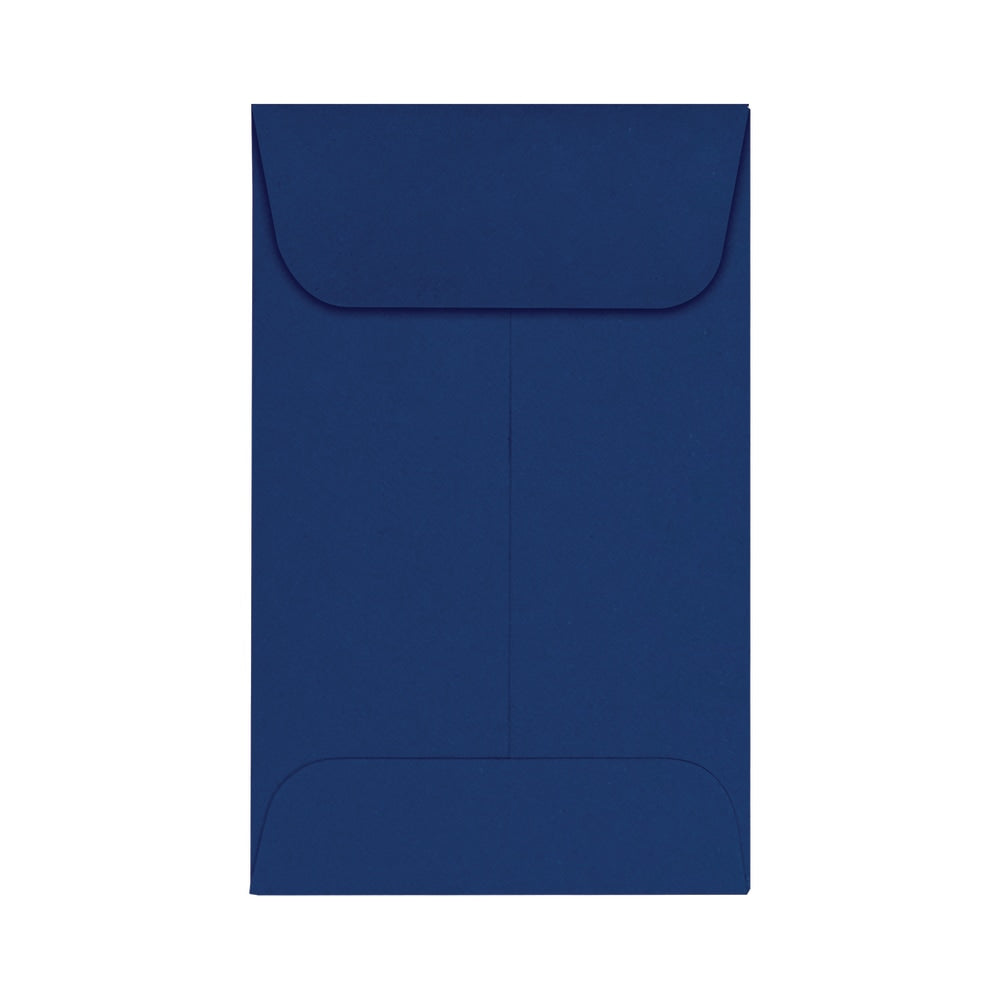LUX Coin Envelopes, #1, Gummed Seal, Navy, Pack Of 250