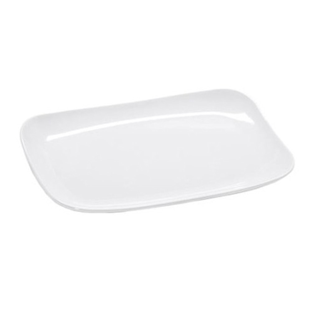 GET Enterprises Siciliano Platters, 7-3/4in x 13in, White, Set Of 12 Platters
