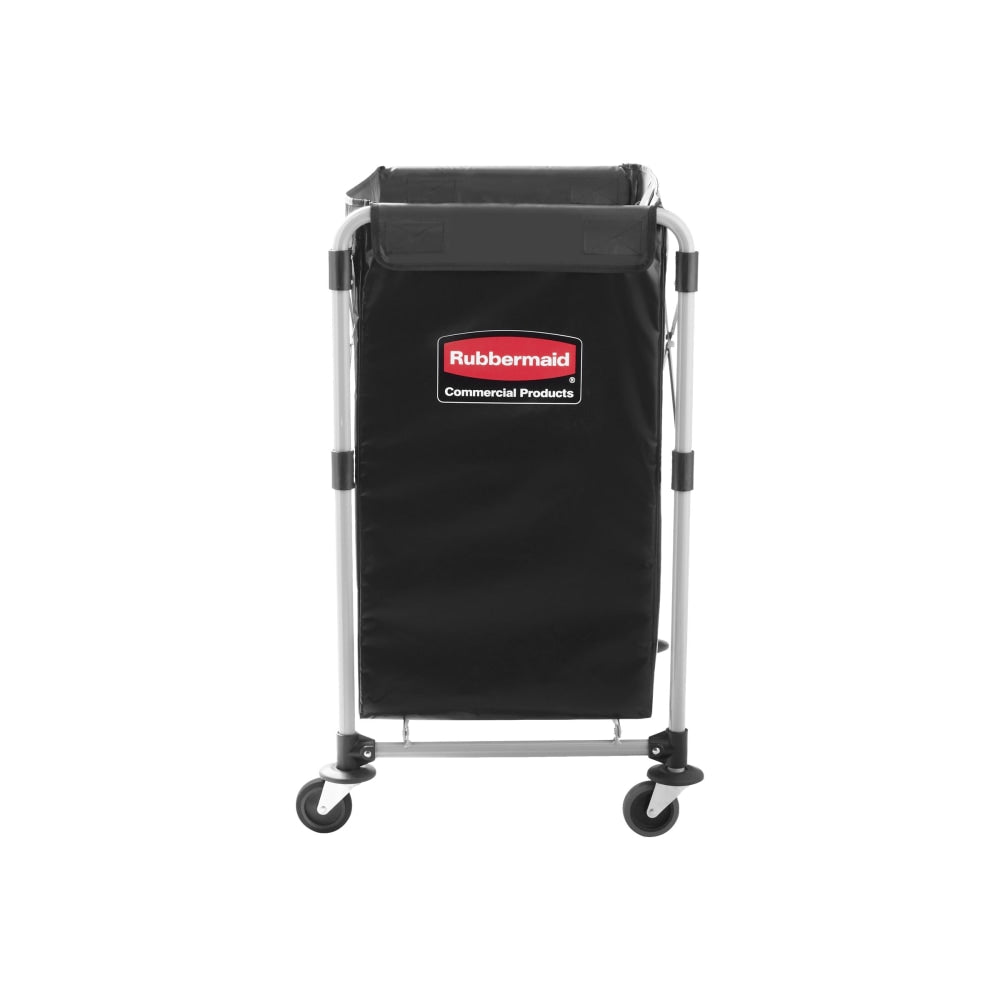 Rubbermaid Collapsible X-Cart, 4-Bushel, 24inH x 20 5/16inW x 24 1/8inD, Black