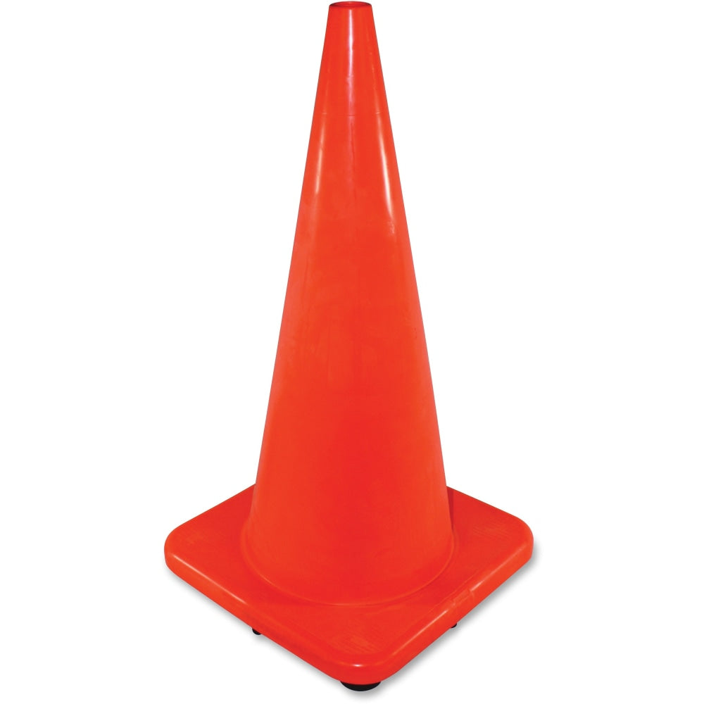 Impact Slim Safety Cone, 51.7inW x 28inH, Cone Shape, Rugged, Orange, 6 / Carton