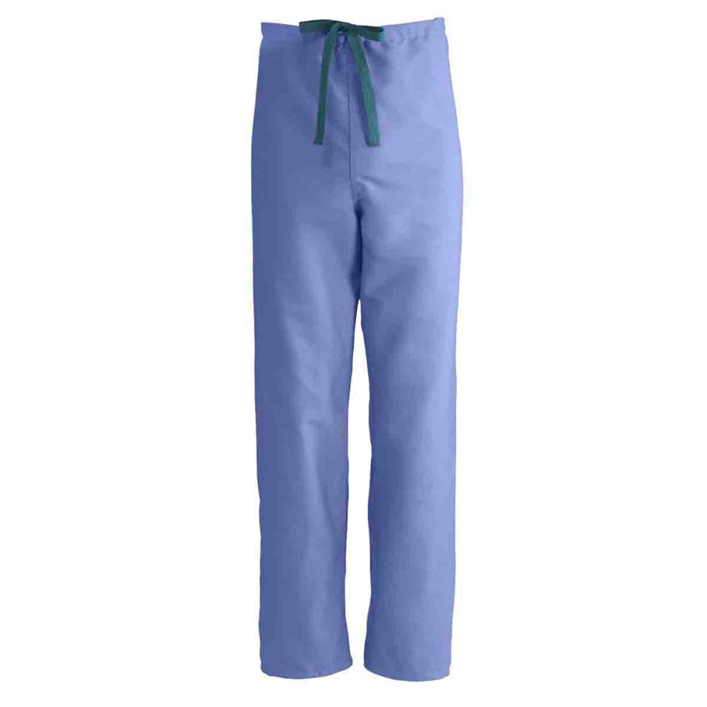 Medline ComfortEase Unisex Reversible Drawstring Pants, 3X, Ceil Blue