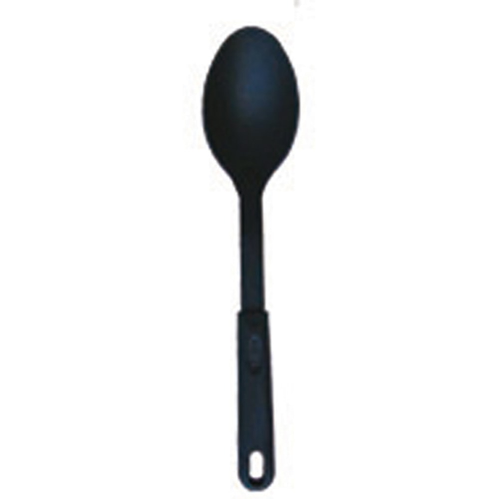 Winco Nylon Serving Spoon, Solid, 12in, Black