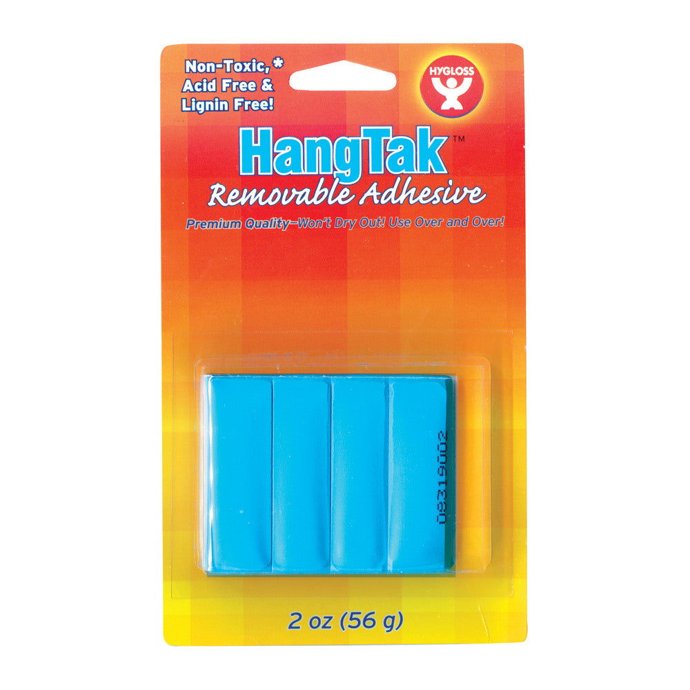 Hygloss HangTak Reusable Adhesive, 2 Oz, Blue, Pack Of 12