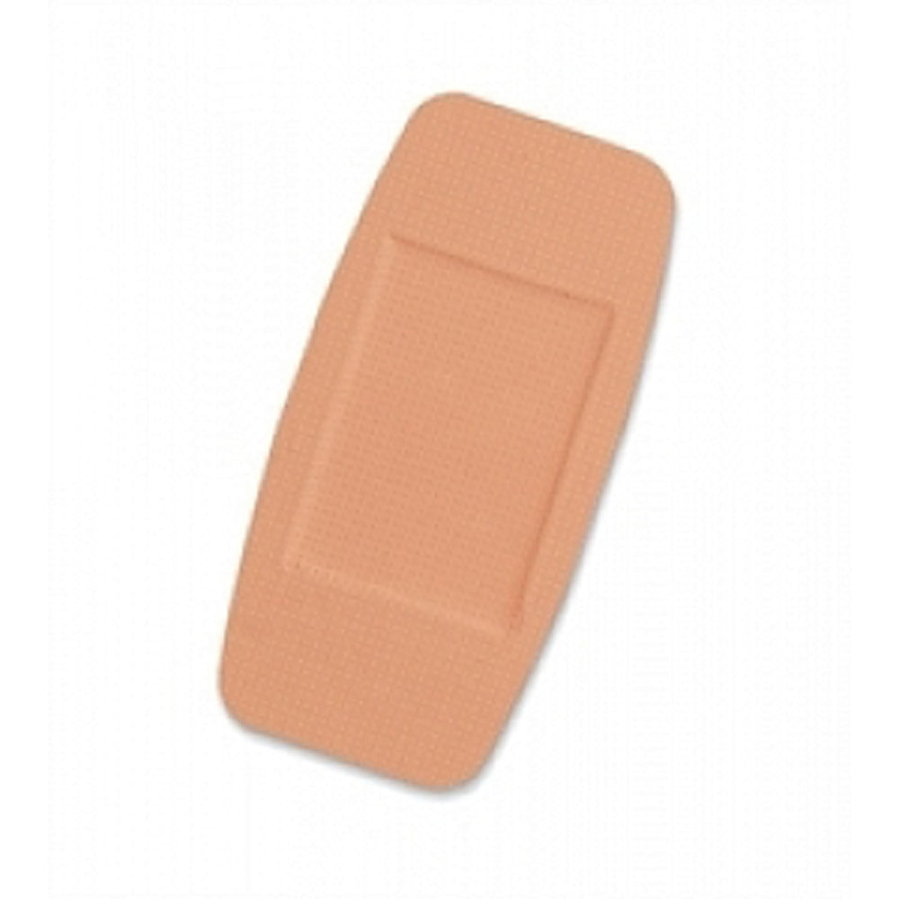 CURAD Plastic Adhesive Bandages, 2in x 4in, Tan, 50/Box, Case Of 12 Boxes