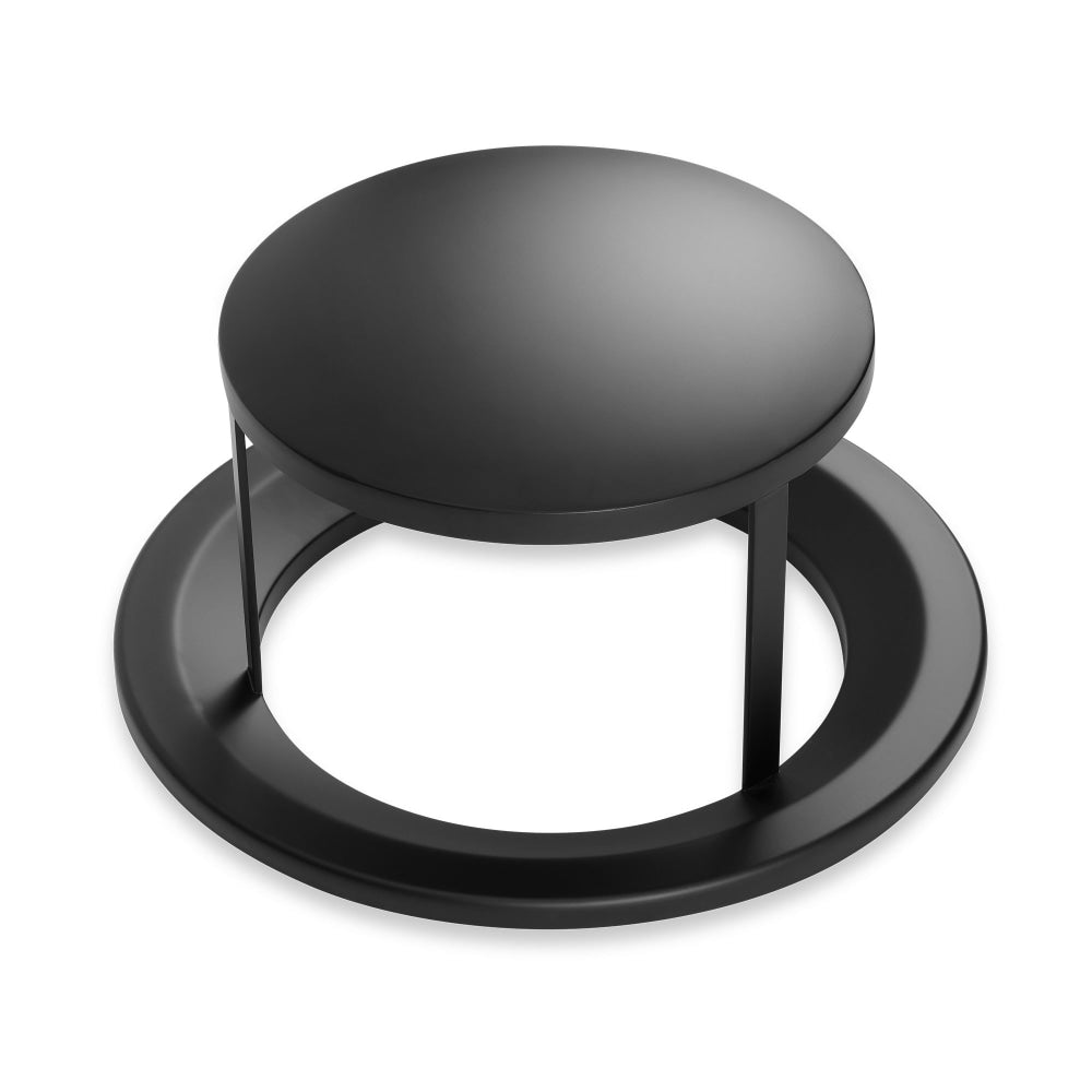 Alpine Steel Rain Bonnet Lid, 32 Gallon, 10-1/4inH x 19-3/4inW x 19-3/4inD, Black