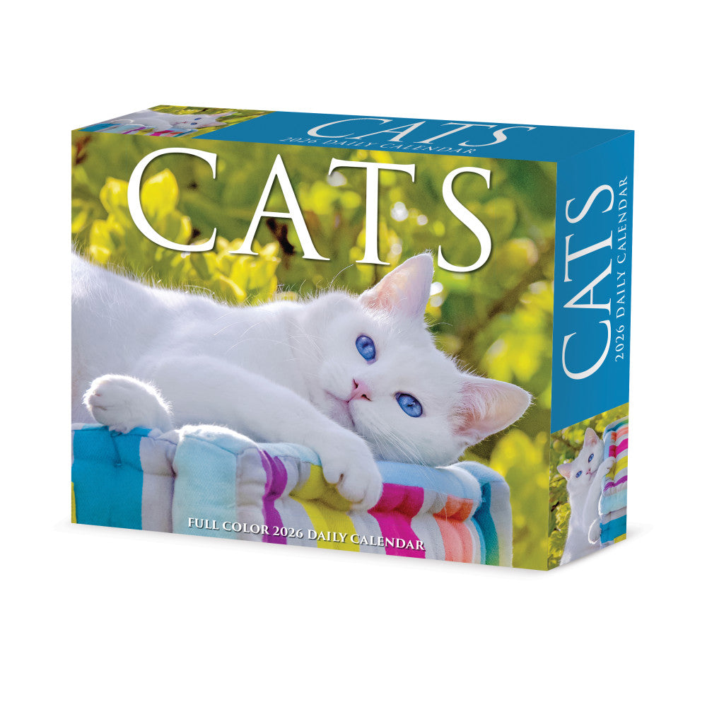 2026 Willow Creek Press Page-A-Day Daily Desk Calendar, 6-1/4in x 5-1/2in, Cats, January To December, 54048