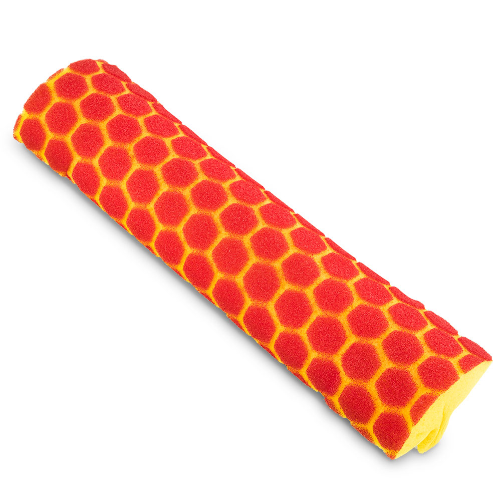 Libman Commercial Refills For Roller Mop With Scrub Brush, 12in, Red/Yellow, Pack Of 6 Refills