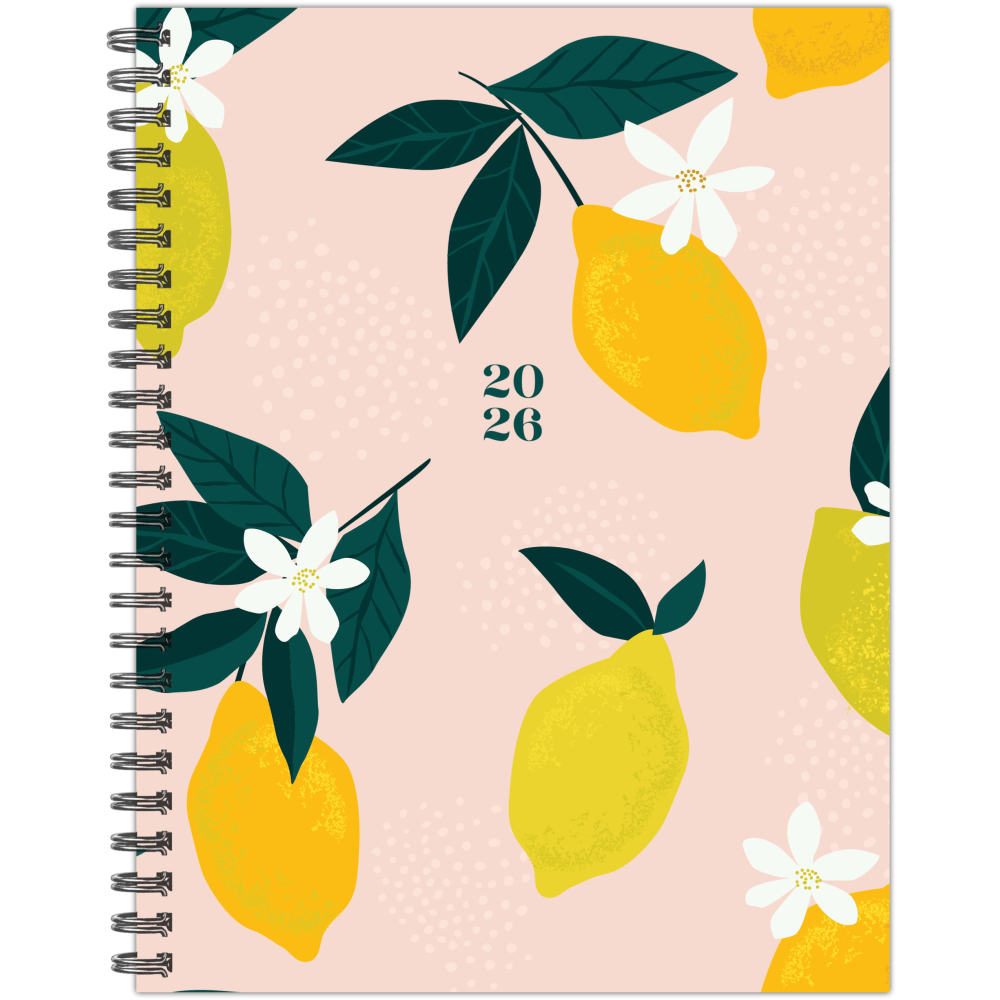 2026 Willow Creek Press Softcover Weekly/Monthly Planner, 6-1/2in x 8-1/2in, Citrus, January To December, 58503