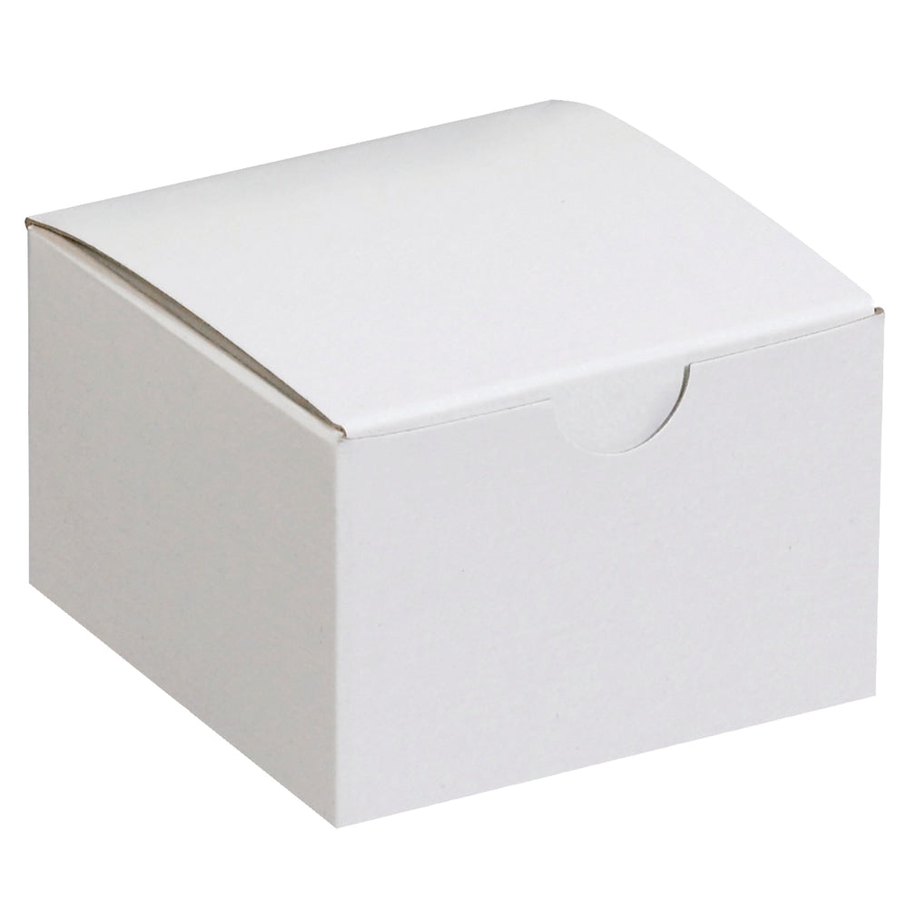 Office Depot Brand Gift Boxes, 3inL x 3inW x 2inH, 100% Recycled, White, Case Of 100