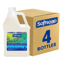 Softsoap Moisturizing Liquid Hand Soap, Soothing Clean Aloe Vera Fresh Scent, 128 fl oz Refill, 4ct