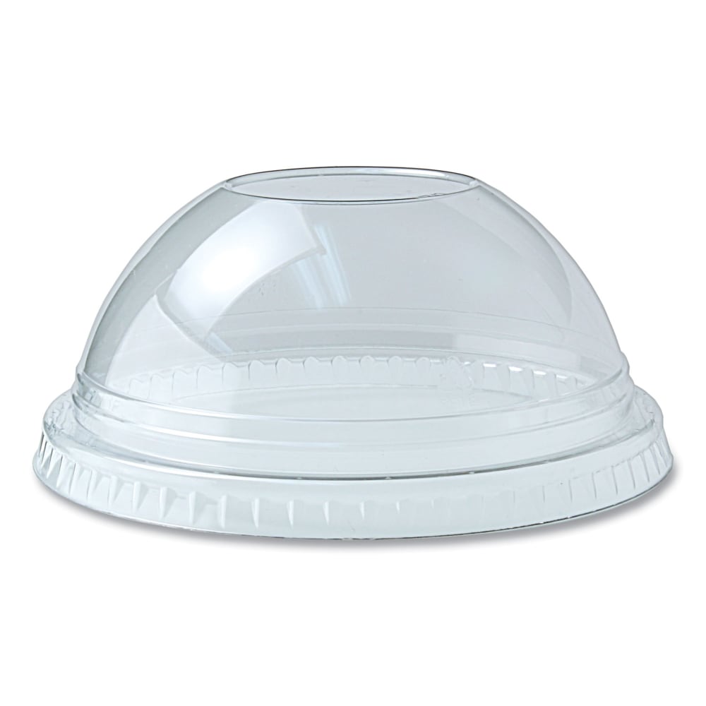 Fabri-Kal Kal-Clear/Nexclear Drink Cup Lids, Dome Lid With 1in Hole, Fits 12-20 Oz Cups, Clear, Carton Of 1,000 Lids