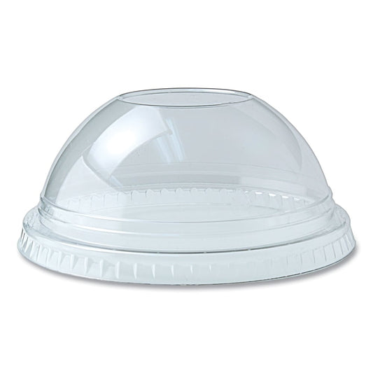 Fabri-Kal Kal-Clear/Nexclear Drink Cup Lids, Dome Lid With 1in Hole, Fits 12-20 Oz Cups, Clear, Carton Of 1,000 Lids