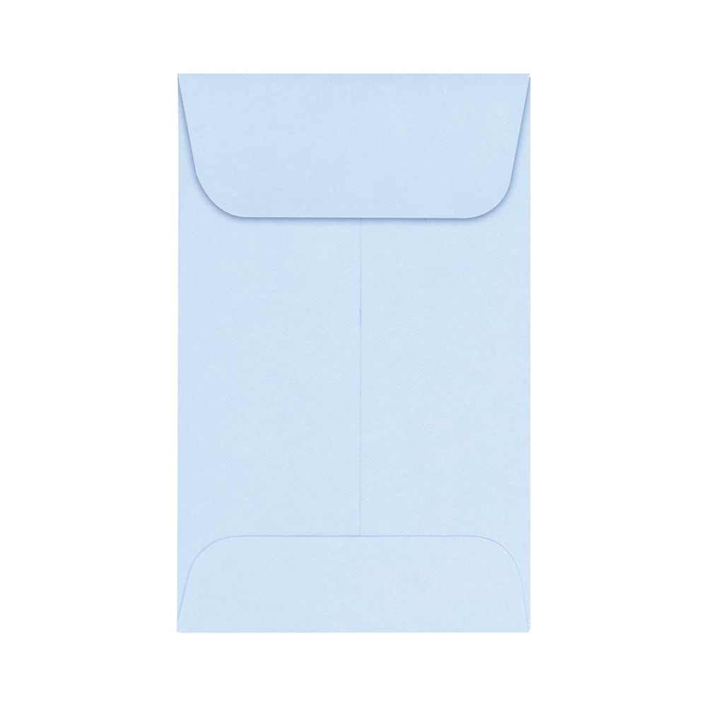 LUX Coin Envelopes, #1, Gummed Seal, Baby Blue, Pack Of 250
