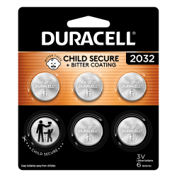 Duracell 2032 3V Lithium Coin Batteries, Pack of 6